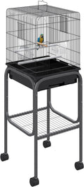 Pawhut 45-inch Metal Indoor Bird Cage, Parrot Cage, Bird Aviary by PawHut