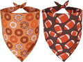 ADOGGYGO Dog Bandanas Boy Girl, Reversible Football Donuts Pet Scarf, Premium by ADOGGYGO