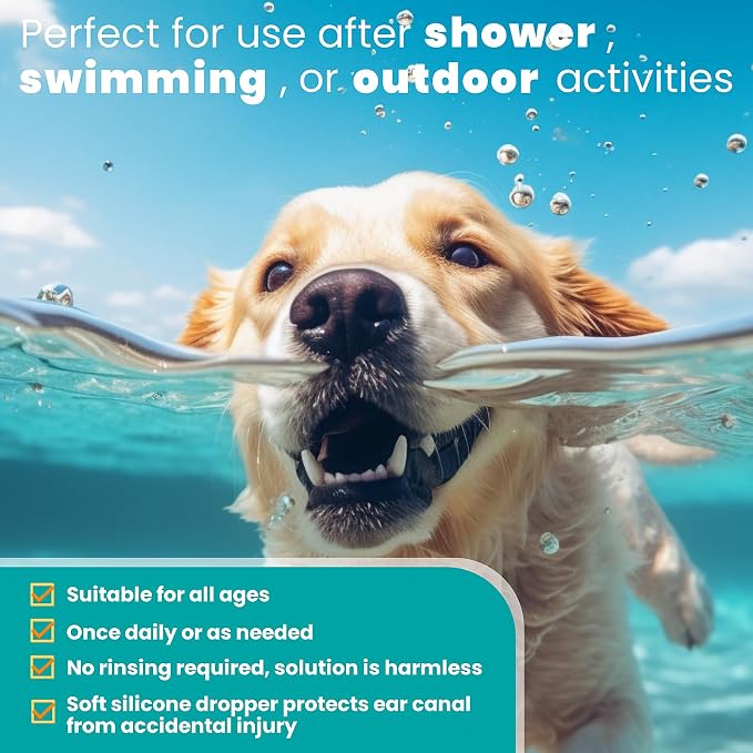 Dog Ear Cleaner, Dog Ear Care Liquid, Dog and Cat Ear Cleaner to Eliminates Ear - Image 6