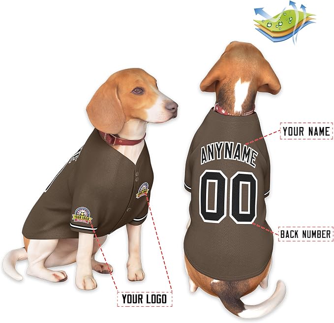 Custom Dog Baseball Jersey - Image 3
