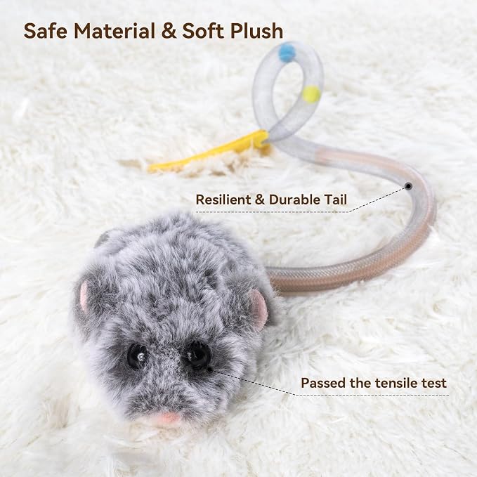 Migipaws Interactive MigiMouse Cat Toy 360° Rolling & Spin - Image 5