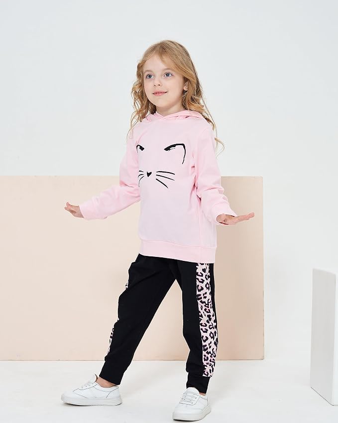 Toddler Baby Girls Clothes Long-sleeve Tie Dye Hoodie Sweatshirt Pants Hooded - Image 3