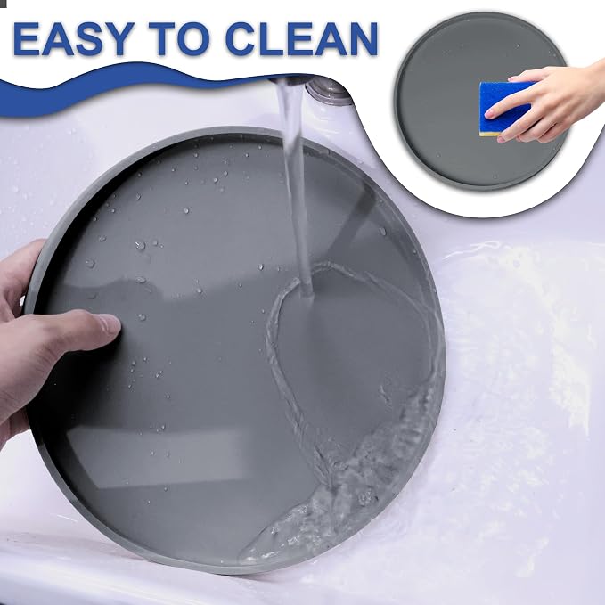 4 PCS Thickened Pet Silicone Food Mat, Nonslip Waterproof Cat Dog Feeding Bowl - Image 7