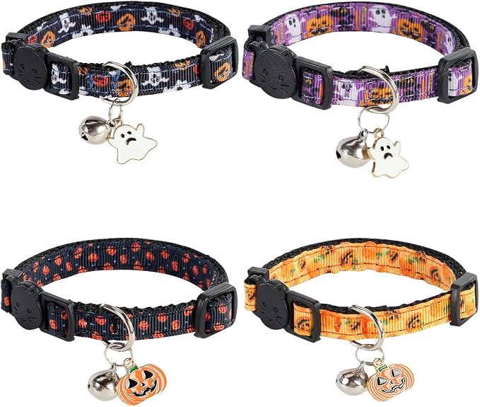 Yizepet Cat Collars with Bells, Breakaway Kitten Collar, Cute Kitty Collar by Yizepet