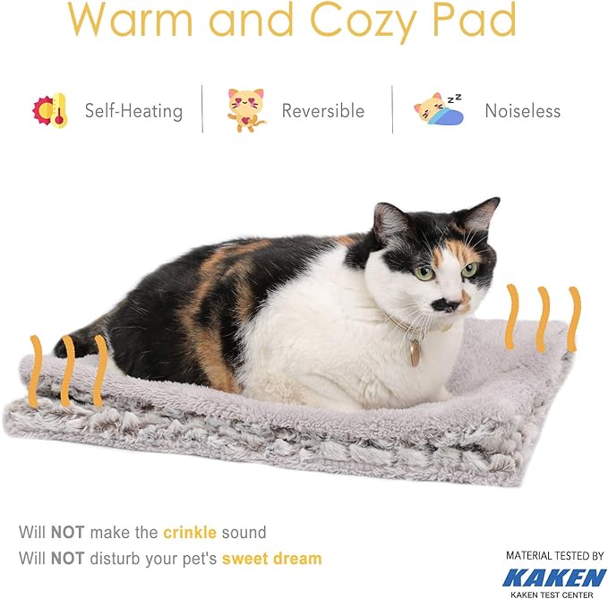 Self Heating Cat Pad Self Warming Cat Bed 22" x 17" Thermal Mat Extra Warm Pet - Image 2