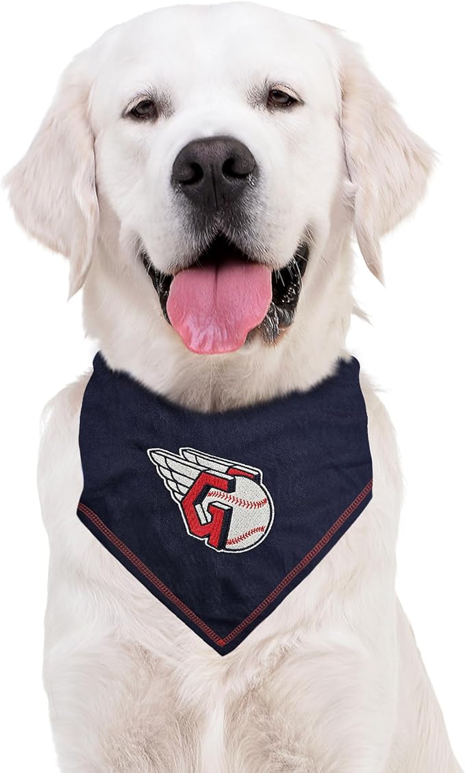 Pets First MLB Cleveland Guardians TIE Bandana, Small/Medium. Dog Bandana Scarf - Image 5