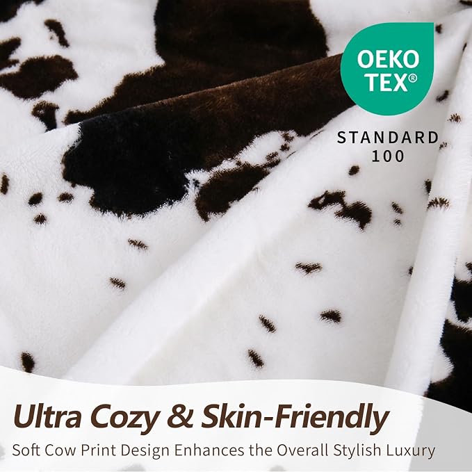 Bnuitland Cow Print Throw Blanket - Image 6