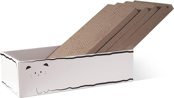 Cat Scratcher, 17.3"L x 7.9"W x 4.7"H, Reversible Design by SMARTBEAN