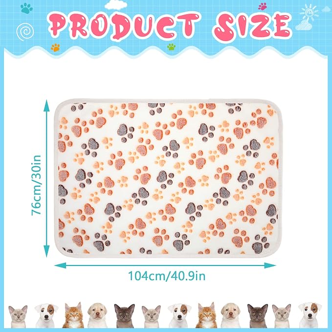 Tatuo 4 Pcs Dog Blanket for Pet Cat Blankets Indoor Puppy Teething Stuff Toys - Image 5