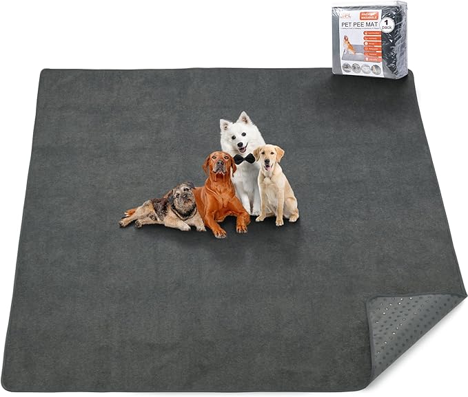 Washable Pee Pads for Dogs, 60x60 Reusable Whelping Pads, Absorb Dog Mats by PICKFORLIFE