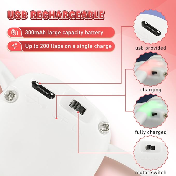 Cat Toys, Flapping Wings Woodpecker, No Flying, Chirping Bird Interactive - Image 4