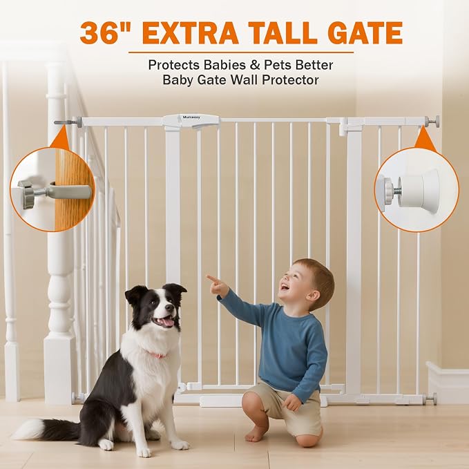 Mumeasy 36" Extra Tall Baby Gate - Image 5