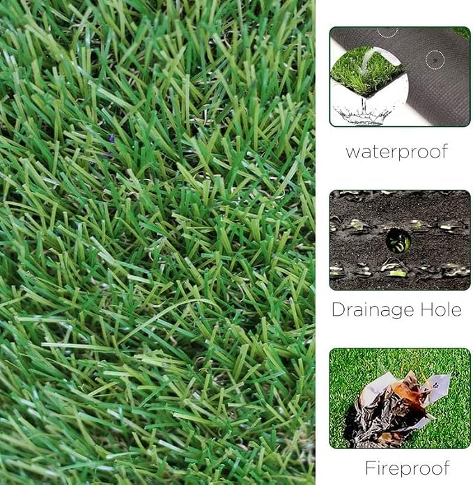 ALTRUISTIC Artificial Grass 2FTX72FT, Realistic Fake Grass Deluxe Turf - Image 4
