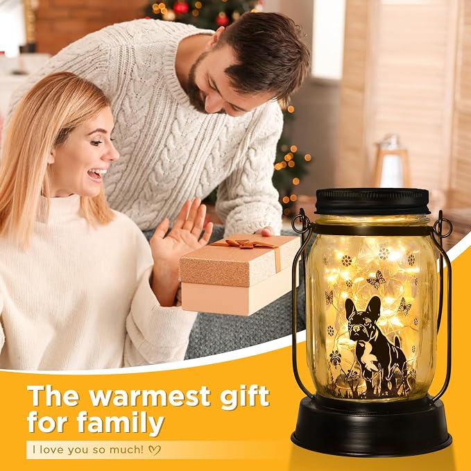 French Bulldog Frenchie Gifts for Women/Men French Bulldog Solar Lanterns Dog - Image 5