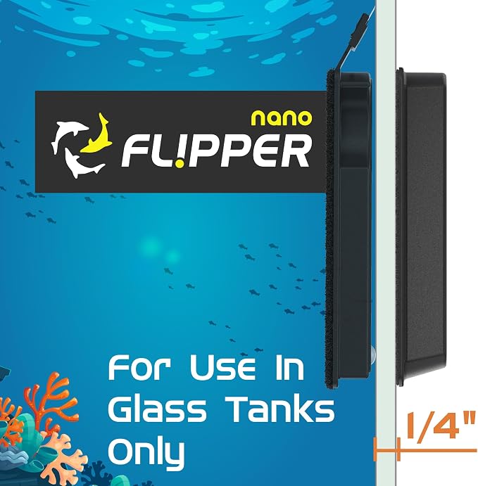 FLIPPER Nano Magnetic Aquarium Cleaner, 2 in 1 Flip Scrubber and Scraper - Image 3