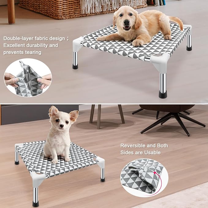 Elevated Outdoor Dog Bed Updated Raised Pet Cot Cooling Puppy Bed Lifted Dog Bed - Image 3