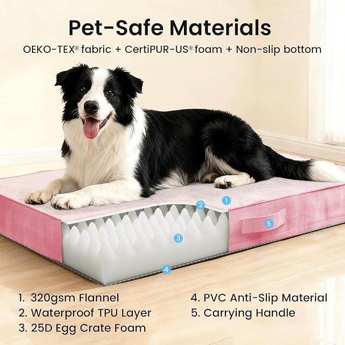 OhGeni Orthopedic Waterproof Dog Bed - Image 9