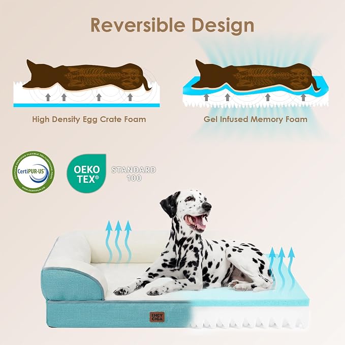 EHEYCIGA Orthopedic XL Dog Beds, Waterproof Memory Foam Dog Bed - Image 4