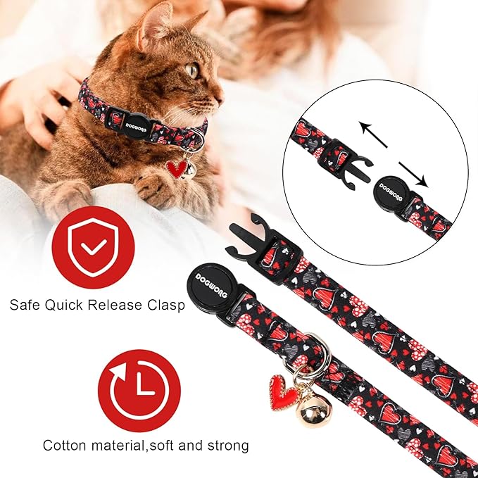 Cat Collar, 2 Pack Cat Collars Breakaway - Image 3