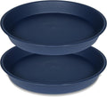 2 Pack of 14 inch Plant Saucers Bird Bath Bow Round, Plastic Plant Saucer Tray by Bleuhome