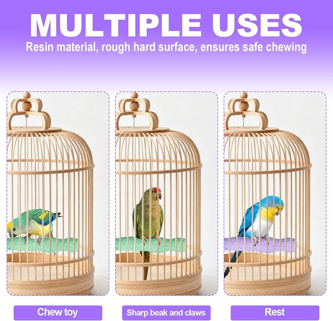 2pcs Bird Beak Grinding Stone, Resin Anti-Slip Beak Grinder Stone Bird Nail - Image 7