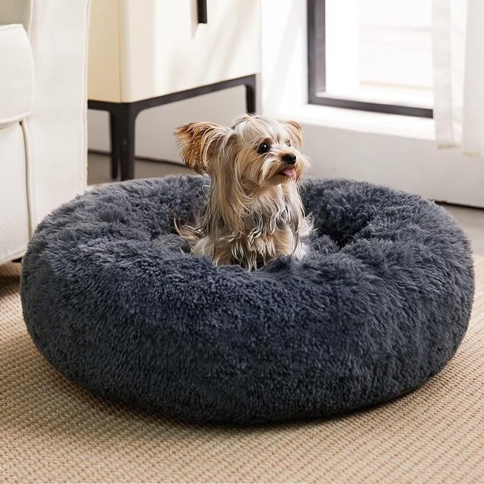 WNPETHOME Donut Dog Beds Large Sized Dog, Anti-Anxiety Caming Large Pet Bed by WNPETHOMEPETSHOME