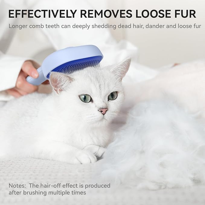 aumuca Skin Friendly Self-Cleaning Slicker Brush - Image 6