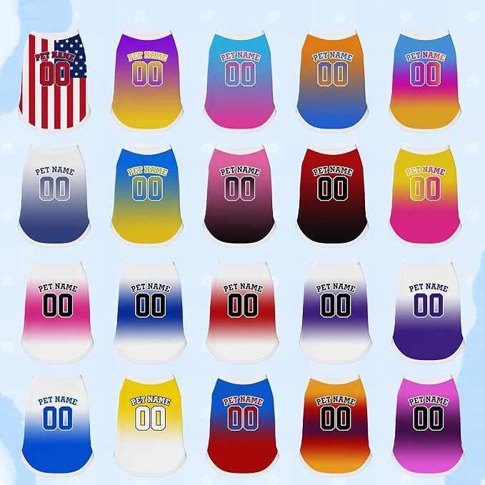 Custom Dog Shirt Personalized Pet Jersey Shirts - Image 2