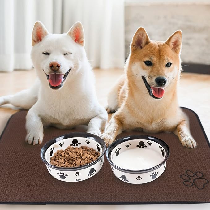Sinland Microfiber Large Pet Food Mat Dog Feeding Mat Pet Bowl Mat - Image 6
