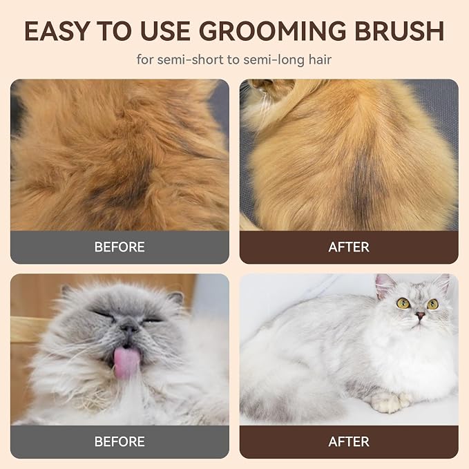 Aumuca Cat Brushes for Indoor Cats Dog Hair Brush for Shedding Long or Short - Image 9