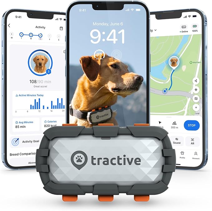 Tractive XL Smart Dog GPS Tracker | Live Pet Tracker by Tractive