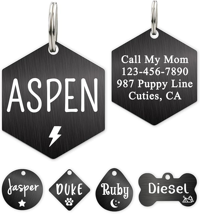 Ultra Joys Custom Personalized Dog ID Tag by UltraJoys