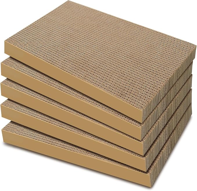 AGYM 5 Packs Cat Scratcher, 5 Packs Refill Cat Scratching Pad Cardboard by AGYM