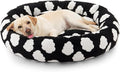 JOEJOY Donut Large Dog Bed, Cute Round Calming Dog Bed by JOEJOY