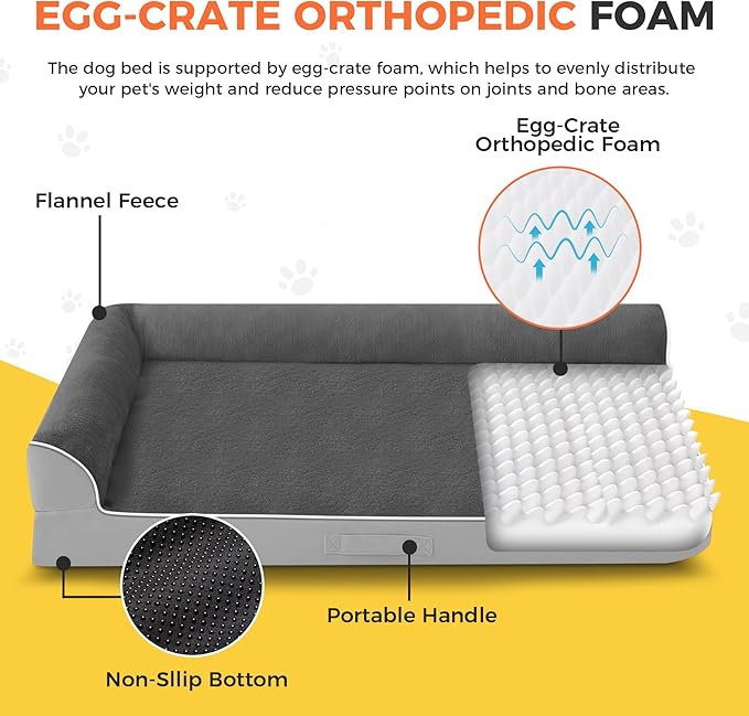 Dog Bed Large Sized Dogs, XXL Orthopedic Dog Bed - Image 2