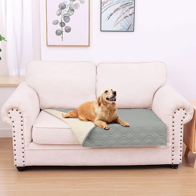 hyha Waterproof Dog Bed Blanket, Soft Pet Blankets, Waterproof Couch Cover by hyha