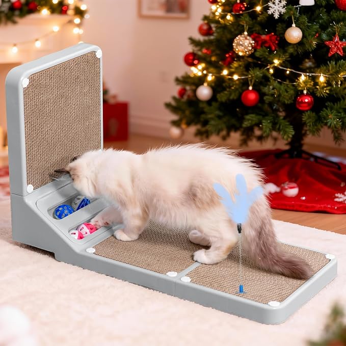 Cat Scratching Post Cat Scratching Board, 2-in1 L Shaped Cats Cardboard - Image 7