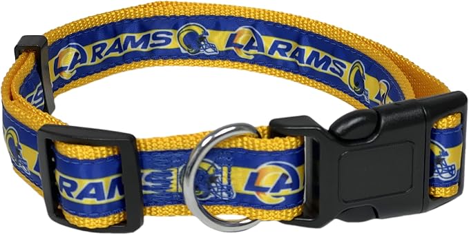 NFL PET Collar Los Angeles Rams Dog Collar, Small Football Team Collar by PETSFIRST