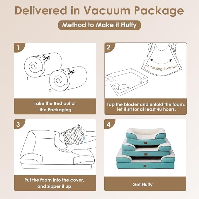 EHEYCIGA Orthopedic Dog Bed for Small Dogs, Waterproof Memory Foam Small Dog - Image 7