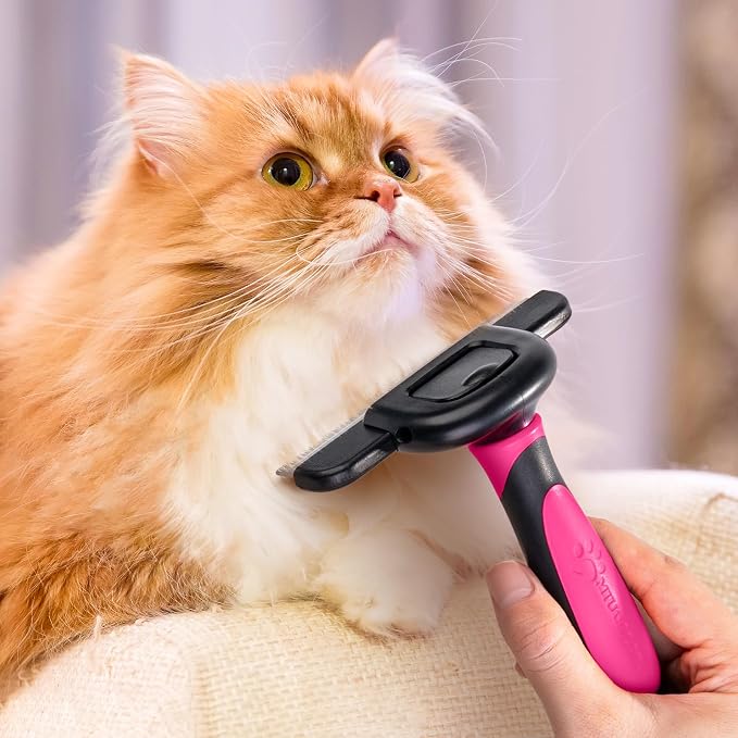 MIU COLOR Long Hair Pet Grooming Brush, Deshedding Tool - Image 8