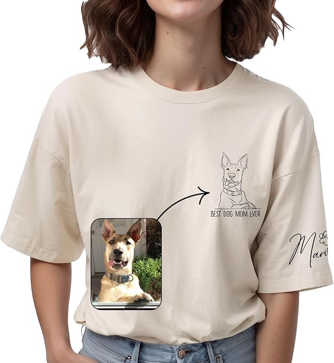 Custom Dog Mom Shirt Gifts for Women, Mother's Day Hoodie, Custom Shirt by Lavape