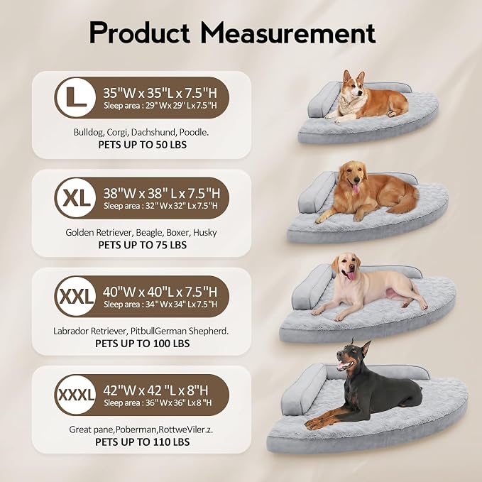 Orthopedic Dog Bed for Extra Large Dogs - Image 6
