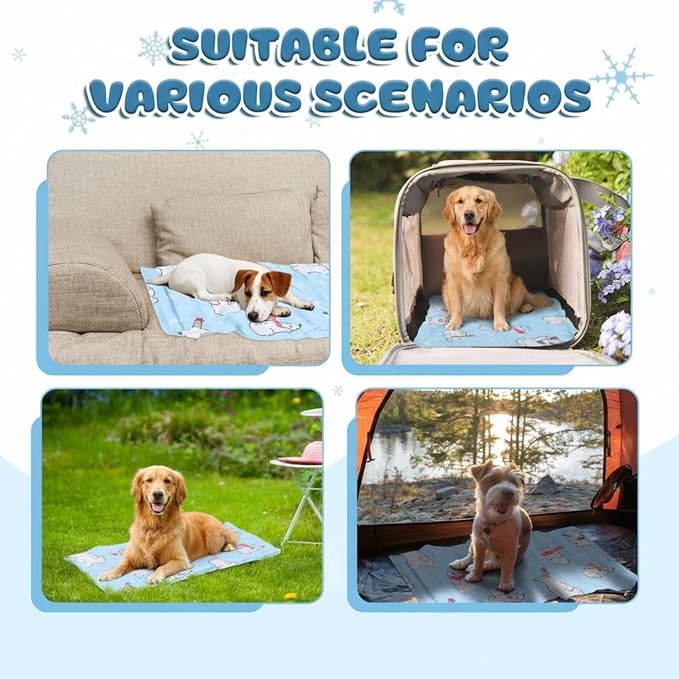 Nuanchu Dog Stroller Cooling Mat Waterproof Outdoor Pet Cooling Mat Washable - Image 6