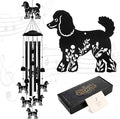 Poodle Wind Chimes for Garden, 34.6 Inch Weather-Resistant Metal Windchime by GGSTDDUP