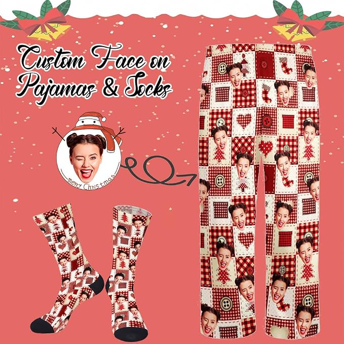Custom Pajamas Pants with Photo - Image 2
