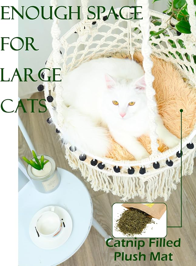 KARCEEY Macrame Cat Hammock - Image 4