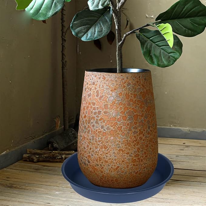 3 Pack of 25 26 inch Plant Saucer, 4.2" Depth, Large Deep Plastic Flower - Image 5