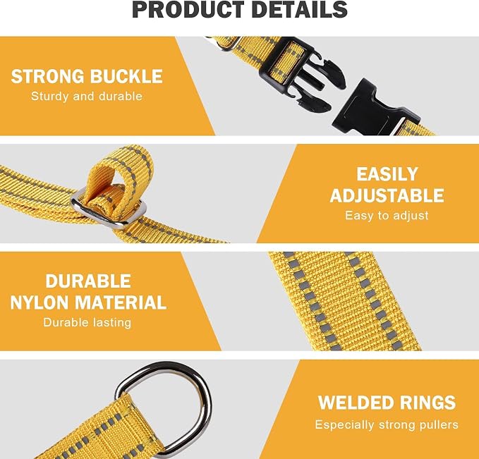 Hikiko Martingale Dog Collars Reflective Nylon Dog Collar - Image 3