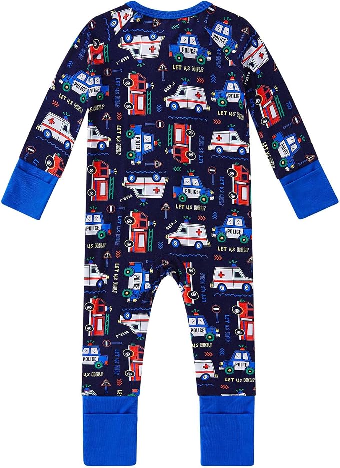 pureborn Baby Infant Boys Girls Sleeper Snug Fit Viscose from Bamboo Pajamas - Image 2