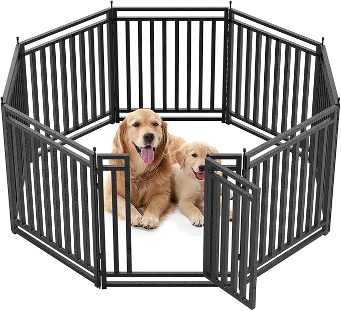 Dog Playpen Metal Dog Fence Outdoor by Petorldog